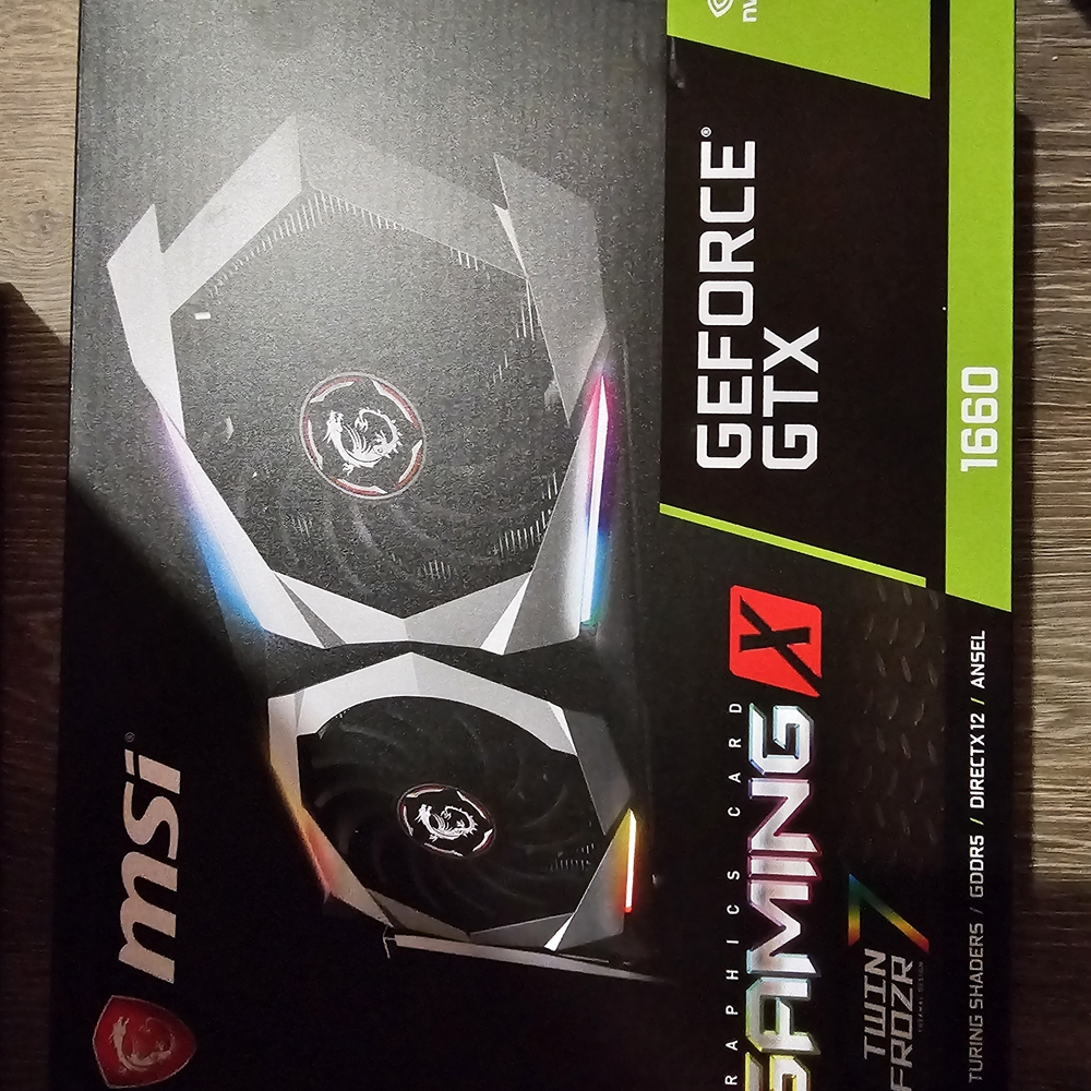MSI GeForce GTX 1660 Gaming X - Black and Green